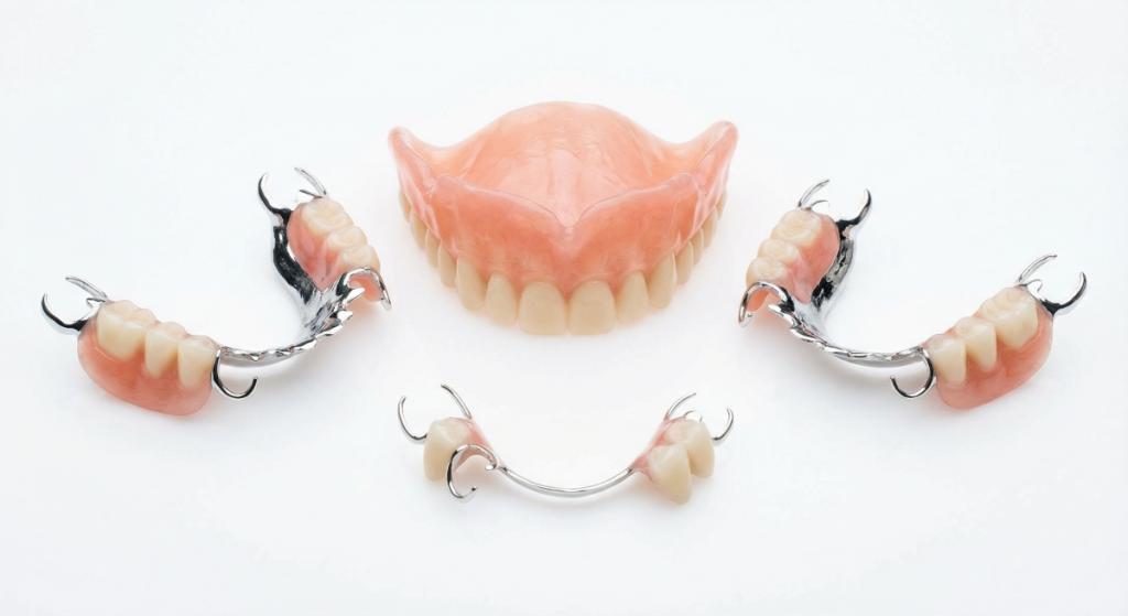 Partial & Full Dentures custom lab fabrications for teeth replacement from a dentist at Yonge Wellesley Dental in Toronto